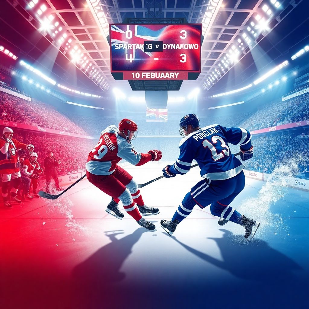 Спартак – Динамо Москва: где смотреть прямую трансляцию КХЛ 10 февраля